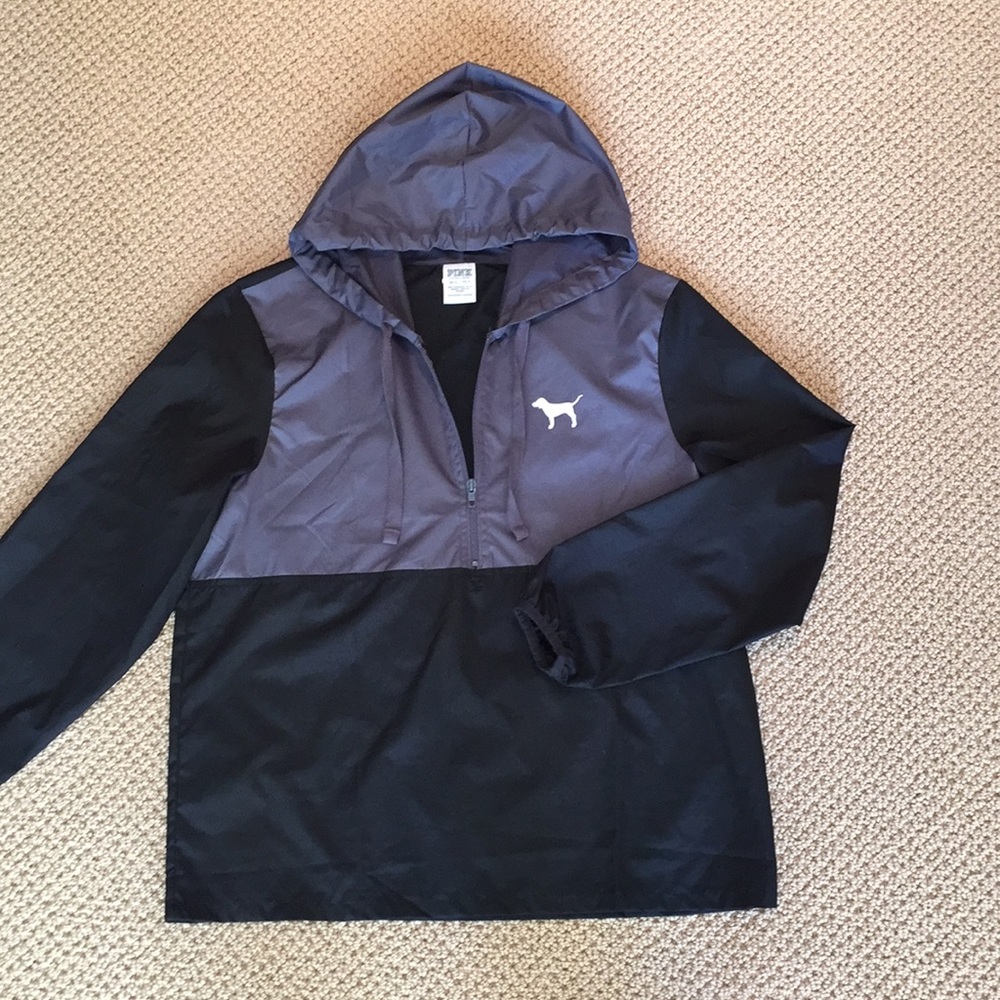 Pink 1/2 zip windbreaker size XS/S